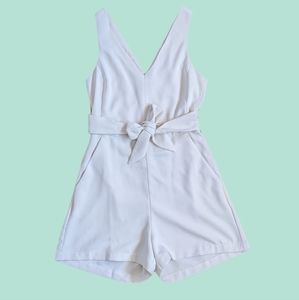 Shinestar Tie Front Romper